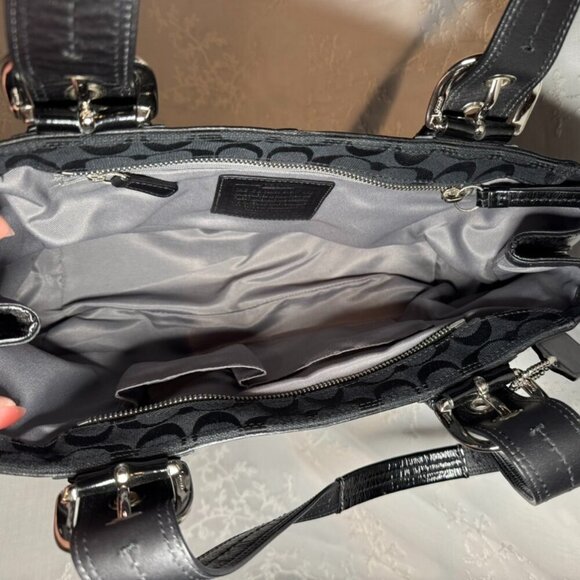 Coach Black Soho Pleated Shoulder Bag - Picture 5 of 8